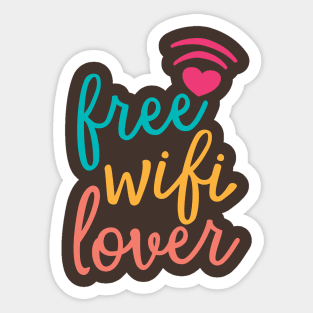 Free Wifi Lover Sticker